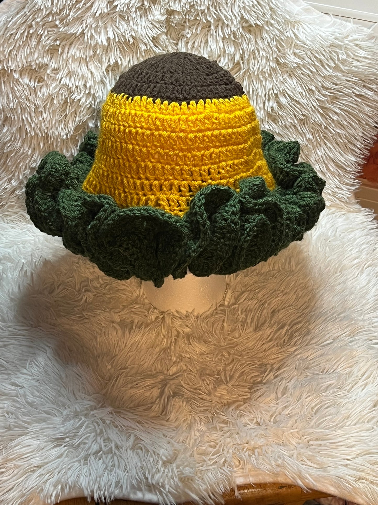 Sunflower 🌻 Ruffle Hat