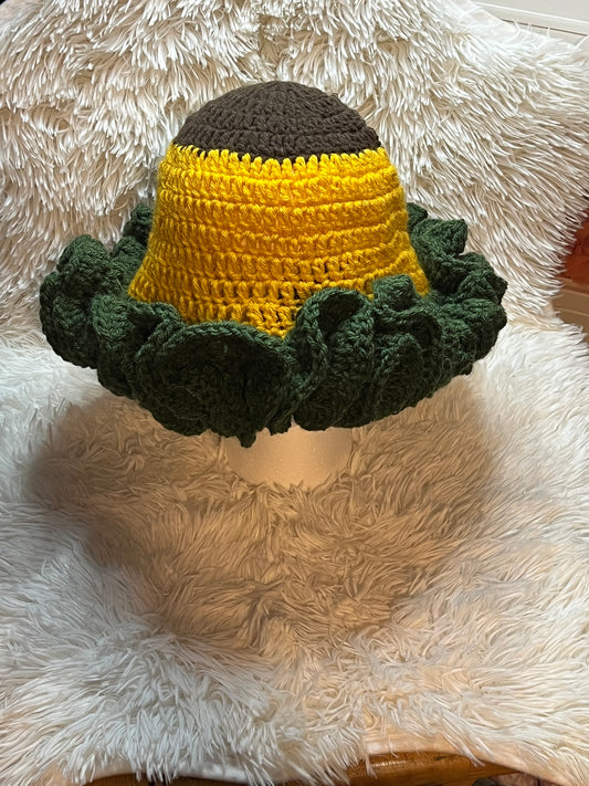 Sunflower 🌻 Ruffle Hat