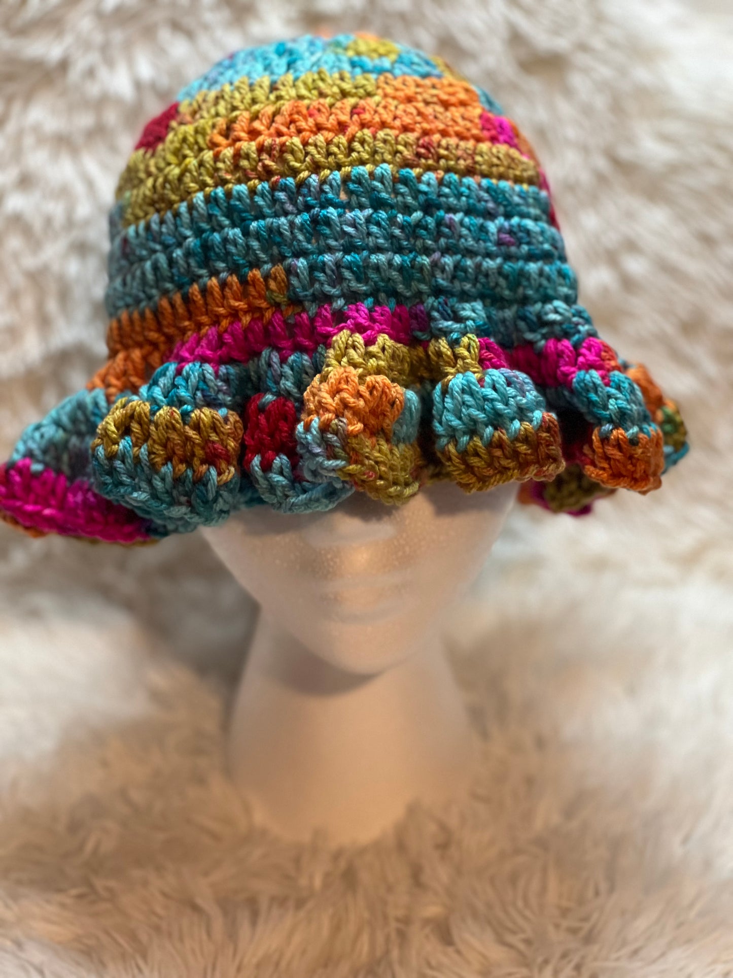 Bucket Hat with matching earrings