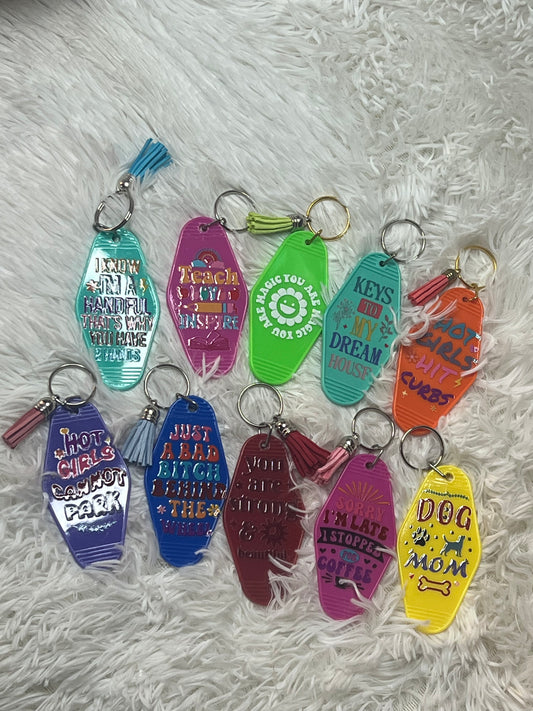 Motel Keychains